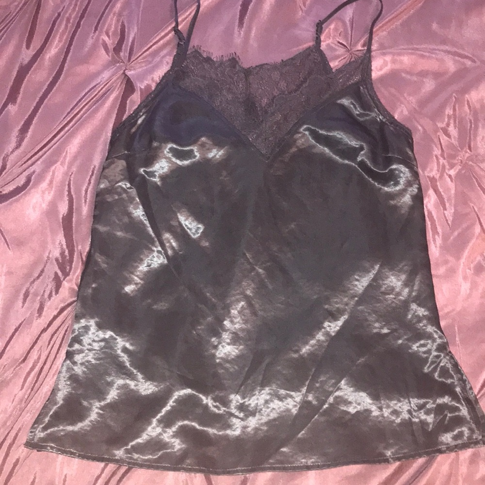 Black Lingerie Style Tank Top